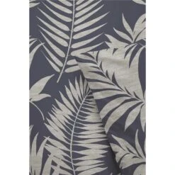 Byrklund - Dekbedovertrek Pretty Palm - 240x220 Cm - Grijs / Blauw -Kwaliteit Geselecteerde Dekbedovertrekkenwinkel 1000012854 0101