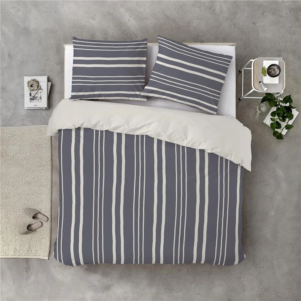 Byrklund - Dekbedovertrek Steady Stripes - 240x220 Cm - Blauw 5 Byrklund - Dekbedovertrek Steady Stripes - 240x220 Cm - Blauw - Afbeelding 3