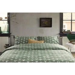 Walra - Dekbedovertrek Remade Turned Cones - 240x220 Cm - Groen -Kwaliteit Geselecteerde Dekbedovertrekkenwinkel 1000012868 0102