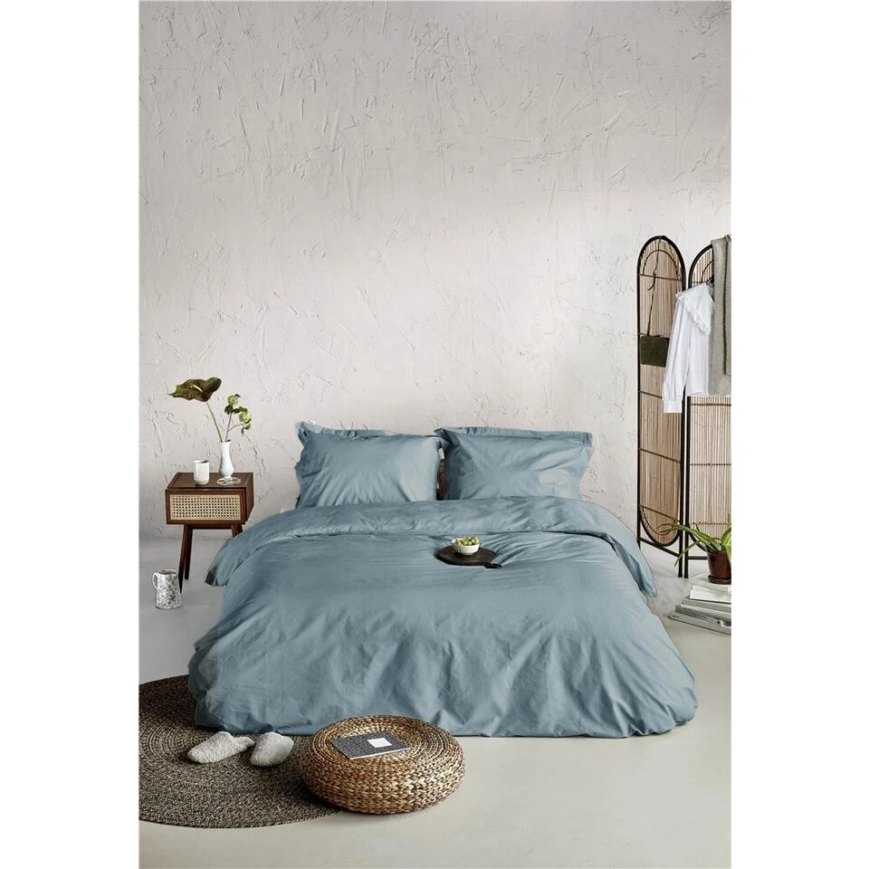 Walra - Dekbedovertrek Forever Cotton - 240x220 Cm - Zeeblauw 4 Walra - Dekbedovertrek Forever Cotton - 240x220 Cm - Zeeblauw - Afbeelding 2