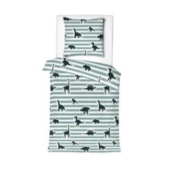 Mistral Home Dekbedovertrek 100% Katoen Flanel Dino 140x200 Cm