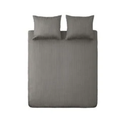 Ten Cate 100% Katoensatijnen Lits Jumeaux Dekbedovertrek - 240x200/220 - Taupe