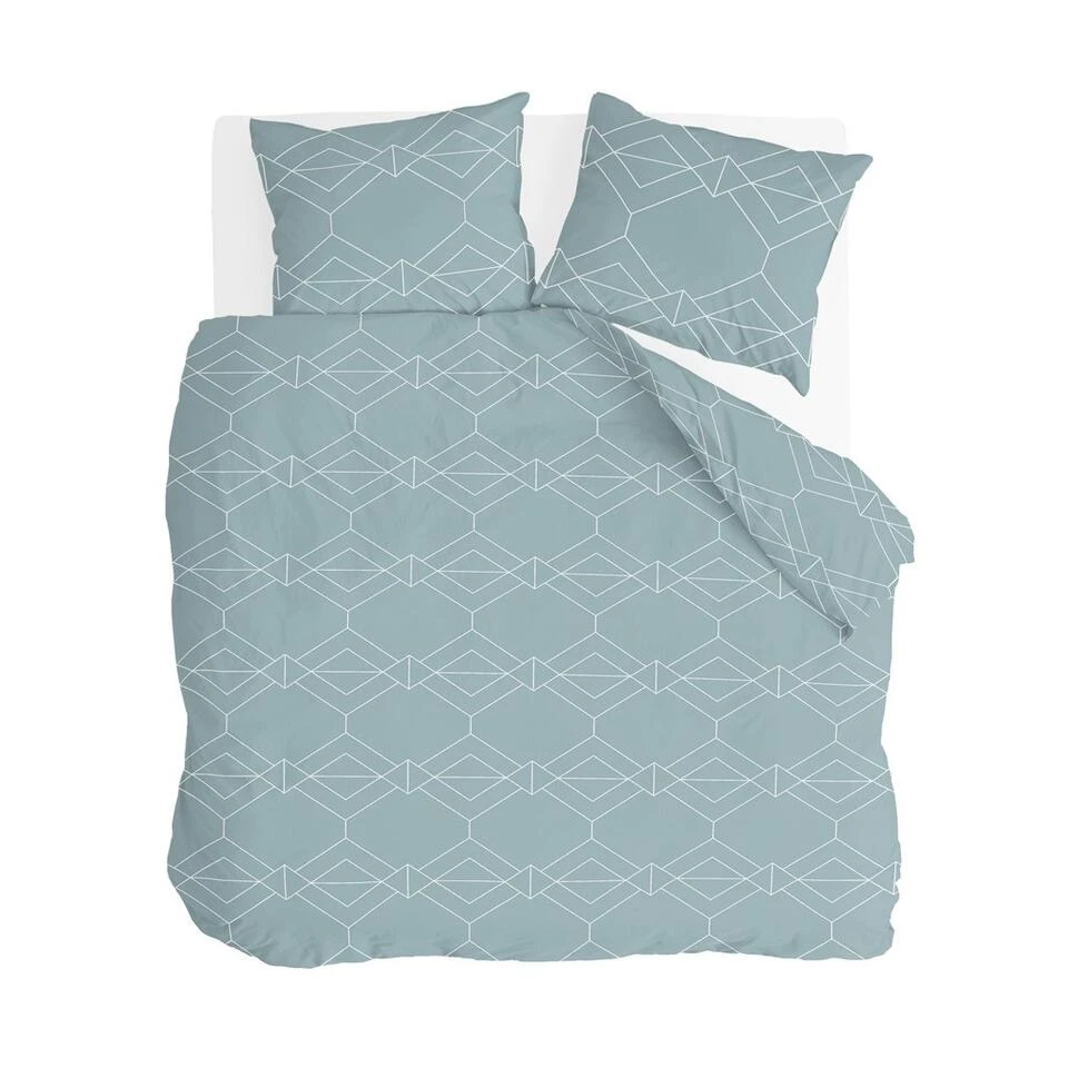Byrklund - Dekbedovertrek Blue Graphic - 240x220 Cm - Licht Blauw 3 Byrklund - Dekbedovertrek Blue Graphic - 240x220 Cm - Licht Blauw