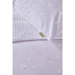 Walra - Dekbedovertrek Little Daisies - 140x220 Cm - Lila -Kwaliteit Geselecteerde Dekbedovertrekkenwinkel 1000024988 0101