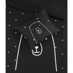 Kidzroom Bear Dekbedovertrek - 120x150 - Zwart -Kwaliteit Geselecteerde Dekbedovertrekkenwinkel 1000025137 0102