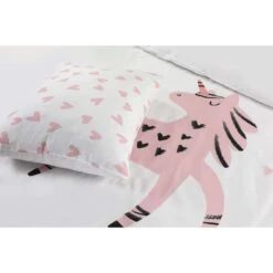 Kidzroom Unicorn Dekbedovertrek - 120x150 - Wit -Kwaliteit Geselecteerde Dekbedovertrekkenwinkel 1000025141 0102