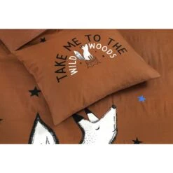 Kidzroom Fox Dekbedovertrek - 120x150 - Bruin -Kwaliteit Geselecteerde Dekbedovertrekkenwinkel 1000025155 0103