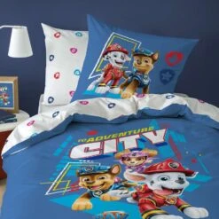 PAW Patrol Dekbedovertrek Adventure City - Eenpersoons - 140 X 200 Cm - Katoen -Kwaliteit Geselecteerde Dekbedovertrekkenwinkel 1000025488 0102