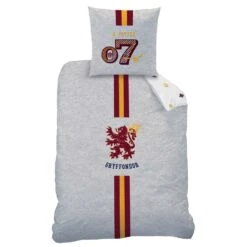 Harry Potter Dekbedovertrek Team Gryffindor - 140 X 200 Cm + 63 X 63 Cm - Katoen -Kwaliteit Geselecteerde Dekbedovertrekkenwinkel 1000025584 0102