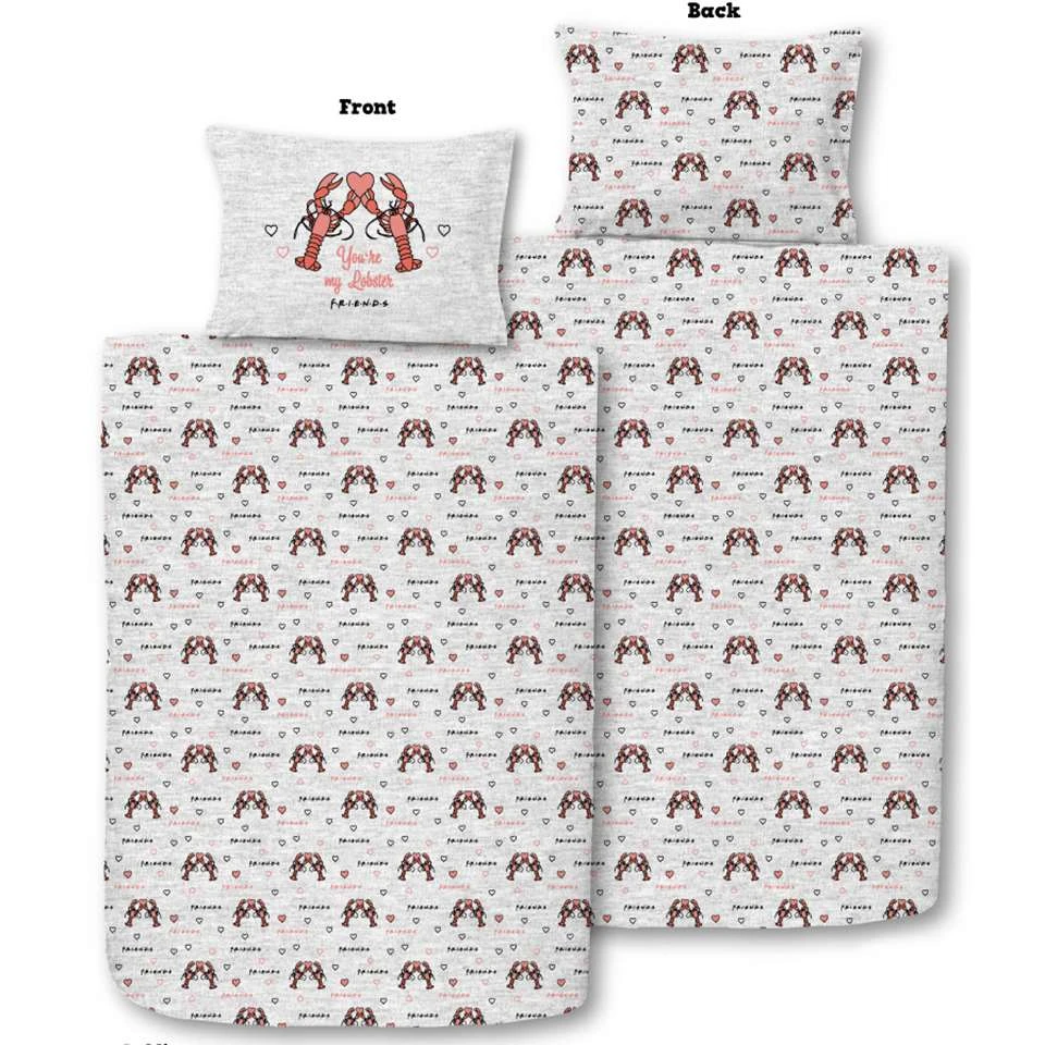 Friends Dekbedovertrek Lobster - Eenpersoons - 140 X 200 - Katoen 3 Friends Dekbedovertrek Lobster - Eenpersoons - 140 X 200 - Katoen