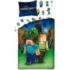 Minecraft Dekbedovertrek Monster Hunter - Eenpersoons - 140 X 200 Cm - Katoen -Kwaliteit Geselecteerde Dekbedovertrekkenwinkel 1000025601