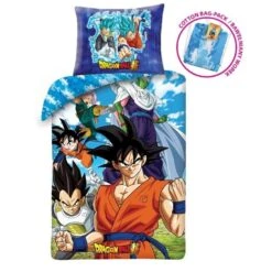 Dragon Ball Z Dekbedovertrek Son Goku - Eenpersoons - 140 X 200 Cm - Katoen -Kwaliteit Geselecteerde Dekbedovertrekkenwinkel 1000028618 0102