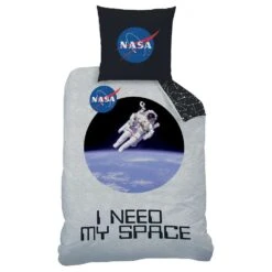 NASA Dekbedovertrek Space Astronaut - Eenpersoons - 140 X 200 Cm - Katoen