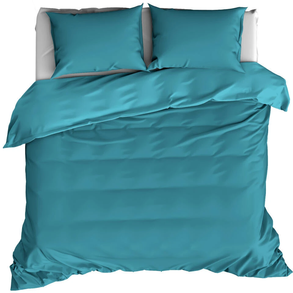 De Witte Lietaer Dekbedovertrek Katoen Satijn Olivia - 200 X 200/220 Cm - Groen 3 De Witte Lietaer Dekbedovertrek Katoen Satijn Olivia - 200 X 200/220 Cm - Groen