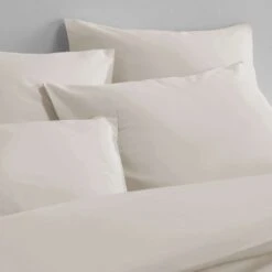 De Witte Lietaer Dekbedovertrek Katoen Satijn Olivia - 240 X 220 Cm - Beige -Kwaliteit Geselecteerde Dekbedovertrekkenwinkel 1000028723 0103