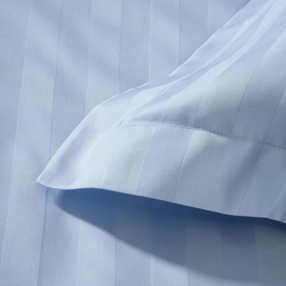 Damai Dekbedovertrek Katoen-satijn - 200x200/220cm - Blauw 5 Damai Dekbedovertrek Katoen-satijn - 200x200/220cm - Blauw - Afbeelding 3