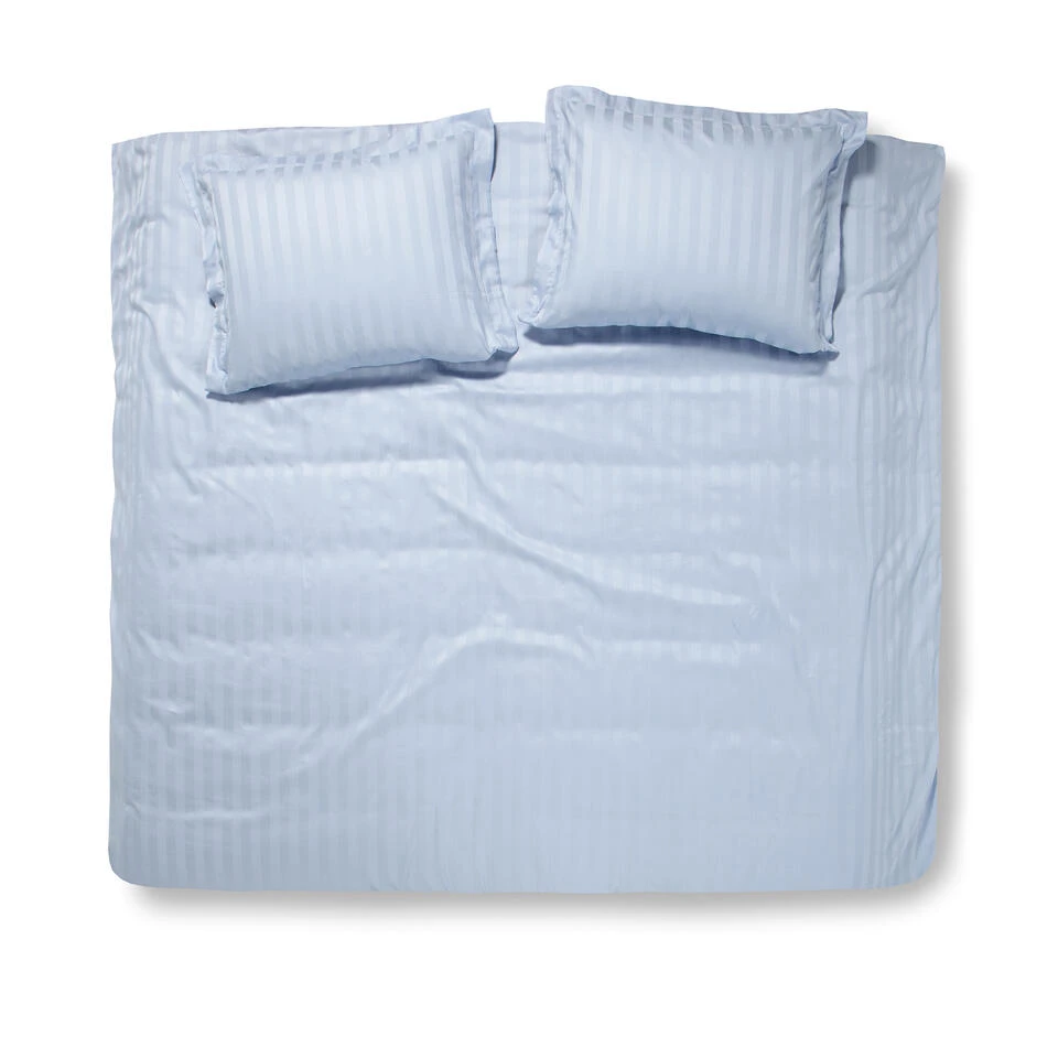 Damai Dekbedovertrek Katoen-satijn - 200x200/220cm - Blauw 3 Damai Dekbedovertrek Katoen-satijn - 200x200/220cm - Blauw