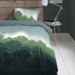 Cinderella Dekbedovertrek Northern Light - Flanel - 140x200/220 Cm - Green -Kwaliteit Geselecteerde Dekbedovertrekkenwinkel 1000030575 0101