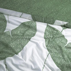 Damai Dekbedovertrek Blade - Bio Katoen - 140x200/220 Cm - Green -Kwaliteit Geselecteerde Dekbedovertrekkenwinkel 1000030664 0102