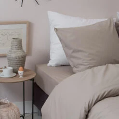 Cinderella Dekbedovertrek Weekend - Katoen - 260x200/220 Cm - Taupe -Kwaliteit Geselecteerde Dekbedovertrekkenwinkel 1000030668 0102