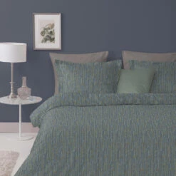 Damai Dekbedovertrek Katoen - 240x200/220cm - Blauw -Kwaliteit Geselecteerde Dekbedovertrekkenwinkel 1000030704 0101