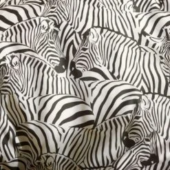 De Witte Lietaer Dekbedovertrek Zebra - 260 X 240 Cm - Katoen Satijn -Kwaliteit Geselecteerde Dekbedovertrekkenwinkel 1000031352 0101