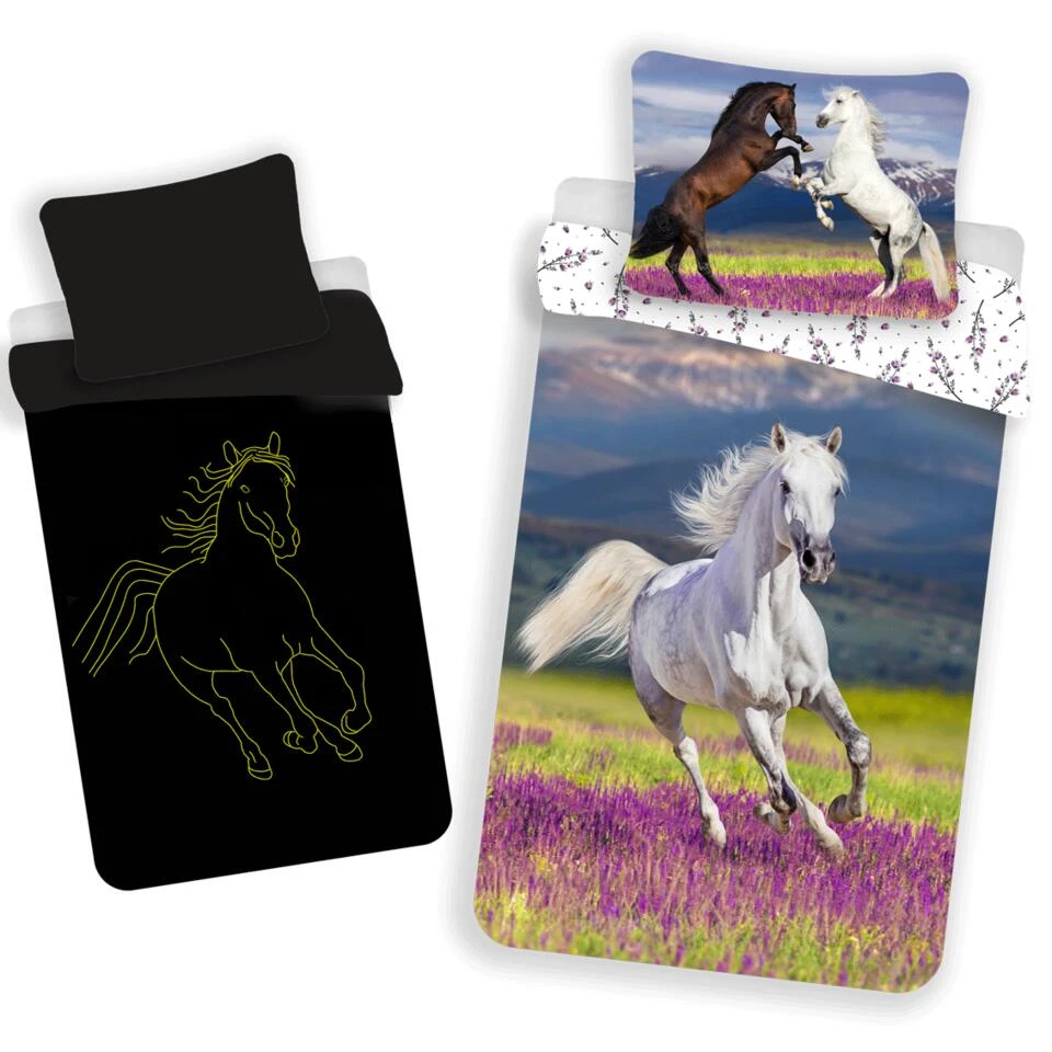 Animal Pictures Dekbedovertrek Paard - 140 X 200 Cm - Katoen 3 Animal Pictures Dekbedovertrek Paard - 140 X 200 Cm - Katoen