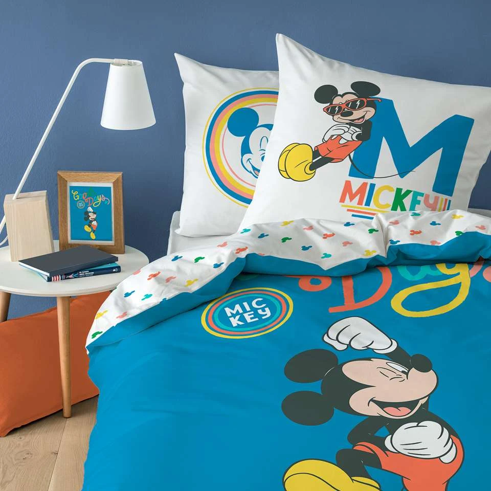 Disney Mickey Mouse Dekbedovertrek Good Days - 140 X 200 Cm - Katoen 5 Disney Mickey Mouse Dekbedovertrek Good Days - 140 X 200 Cm - Katoen - Afbeelding 3