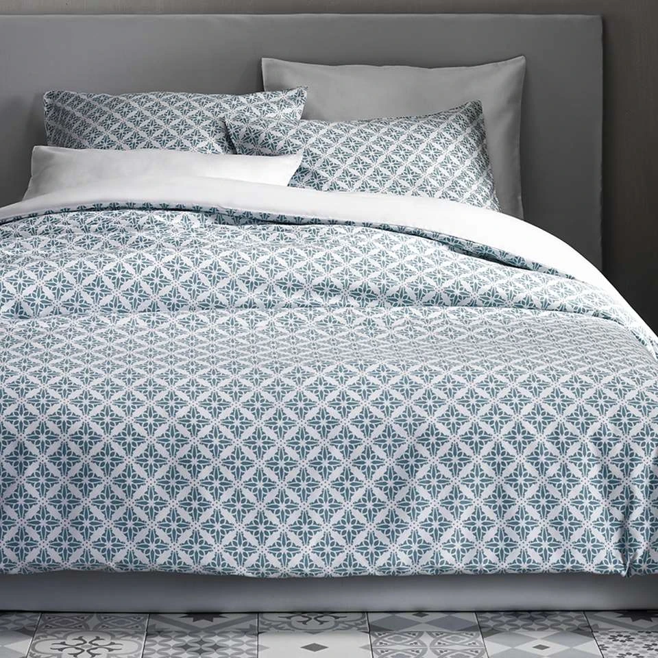 De Witte Lietaer Dekbedovertrek Katoen Satijn Azulejos - 140 X 200/220 Cm 4 De Witte Lietaer Dekbedovertrek Katoen Satijn Azulejos - 140 X 200/220 Cm - Afbeelding 3