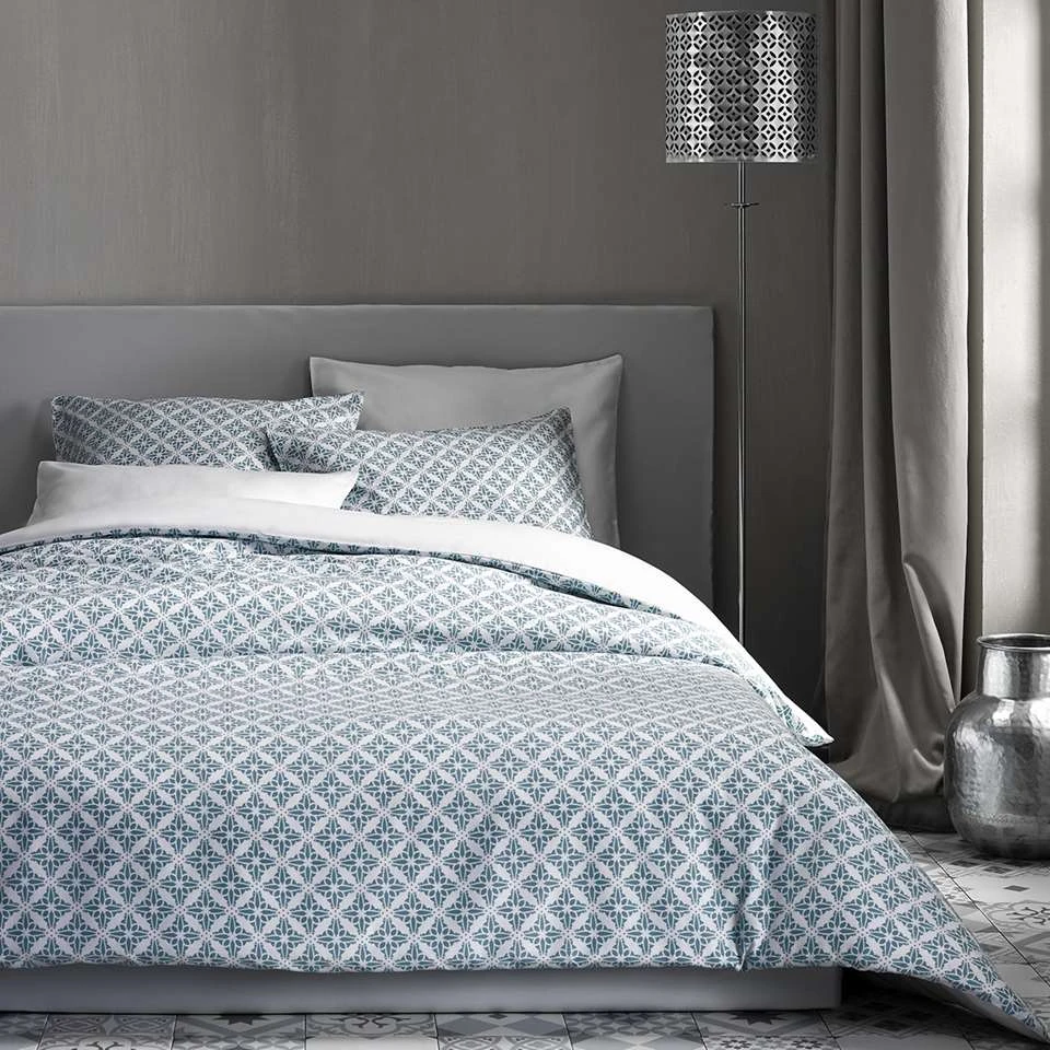 De Witte Lietaer Dekbedovertrek Katoen Satijn Azulejos - 140 X 200/220 Cm 5 De Witte Lietaer Dekbedovertrek Katoen Satijn Azulejos - 140 X 200/220 Cm - Afbeelding 4