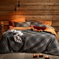 De Witte Lietaer Dekbedovertrek Frostine - 260 X 240 Cm - Katoen Flanel -Kwaliteit Geselecteerde Dekbedovertrekkenwinkel 1000032054 0102