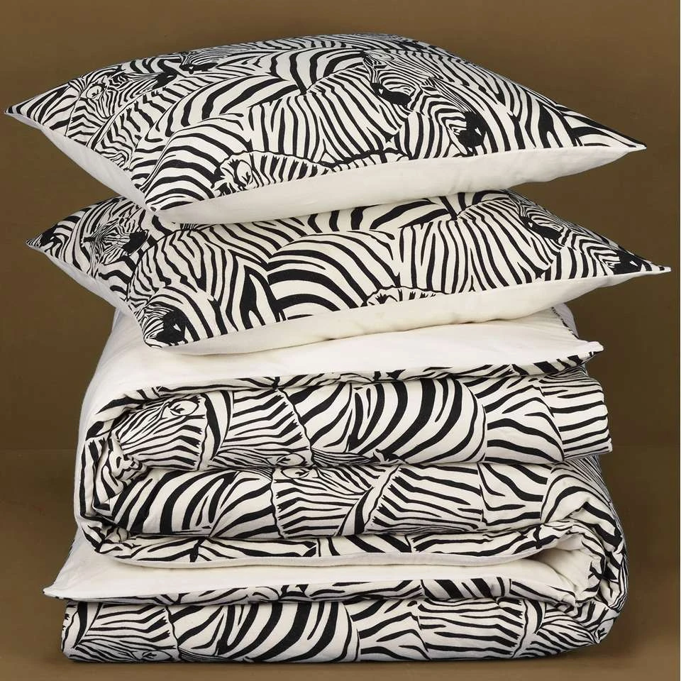De Witte Lietaer Dekbedovertrek Zebra Cream - 260 X 240 Cm - Katoen Flanel 4 De Witte Lietaer Dekbedovertrek Zebra Cream - 260 X 240 Cm - Katoen Flanel - Afbeelding 2