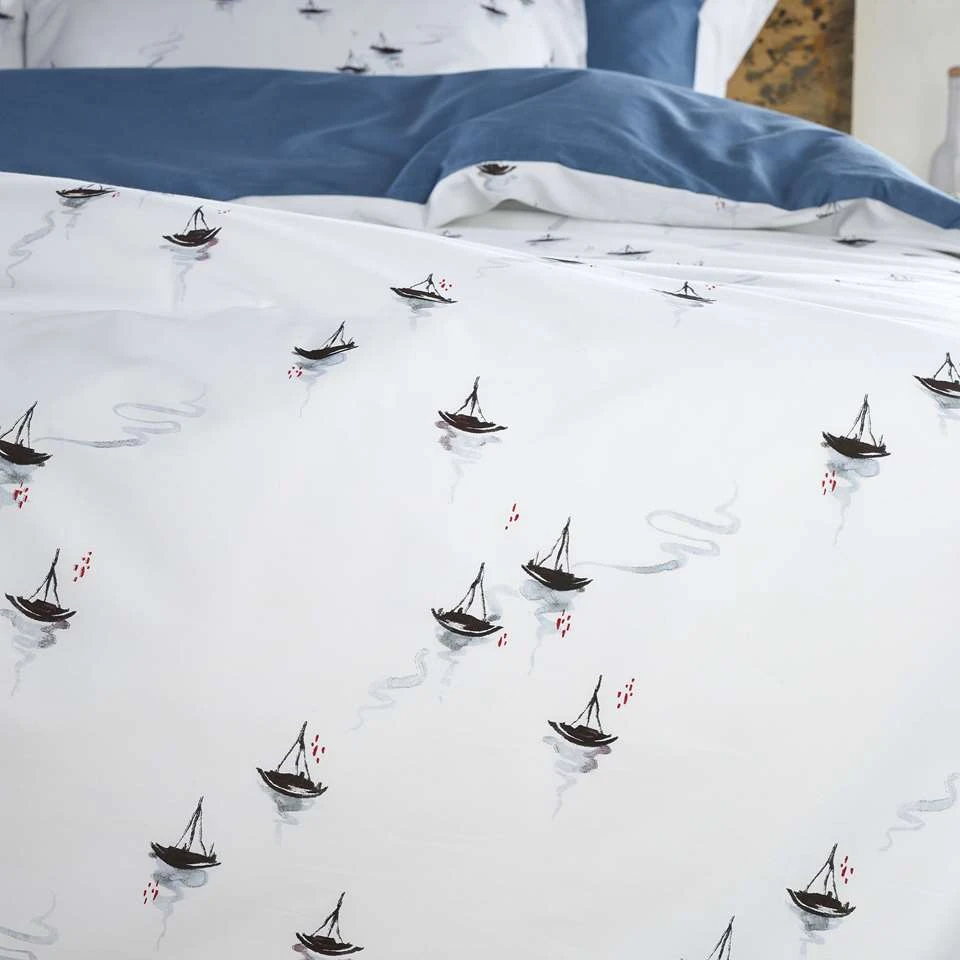 De Witte Lietaer Dekbedovertrek Hiroshi - 140 X 200/220 - Katoen Perkal 4 De Witte Lietaer Dekbedovertrek Hiroshi - 140 X 200/220 - Katoen Perkal - Afbeelding 2