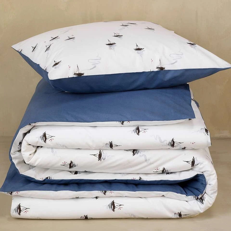 De Witte Lietaer Dekbedovertrek Hiroshi - 140 X 200/220 - Katoen Perkal 5 De Witte Lietaer Dekbedovertrek Hiroshi - 140 X 200/220 - Katoen Perkal - Afbeelding 3