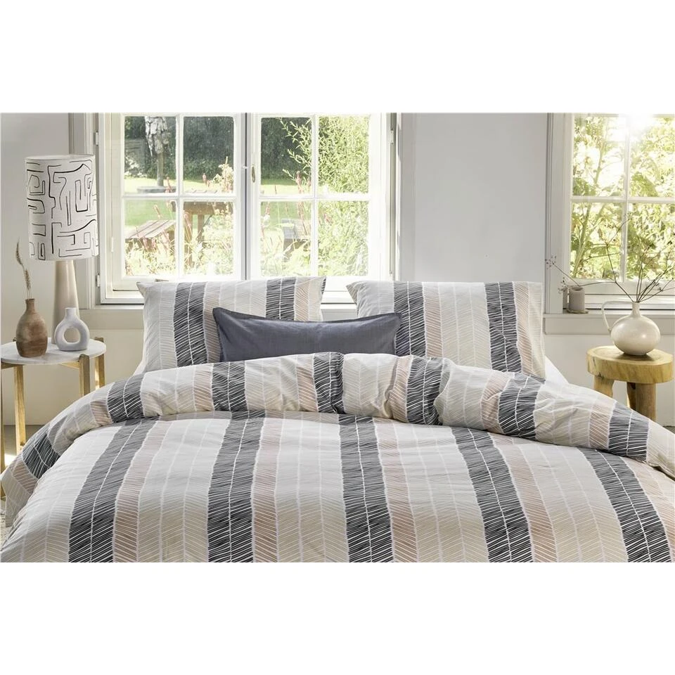 Walra - Dekbedovertrek Remade Drawing Fishbones - 200x220 Cm - Off White 5 Walra - Dekbedovertrek Remade Drawing Fishbones - 200x220 Cm - Off White - Afbeelding 3