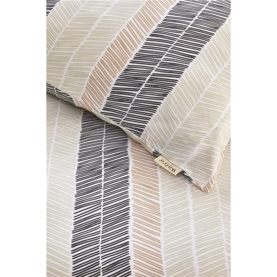 Walra - Dekbedovertrek Remade Drawing Fishbones - 240x220 Cm - Off White 4 Walra - Dekbedovertrek Remade Drawing Fishbones - 240x220 Cm - Off White - Afbeelding 2