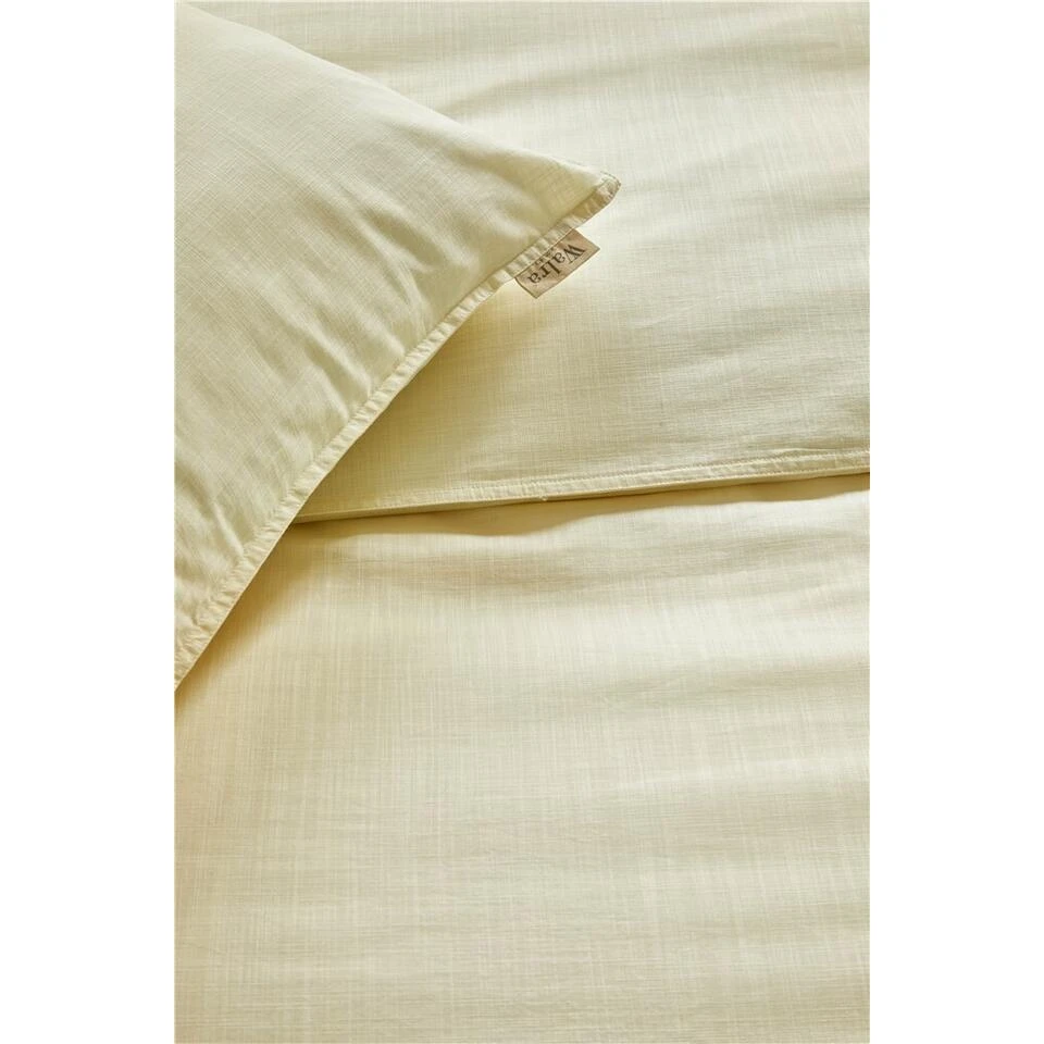 Walra - Dekbedovertrek Vintage Cotton - 140x220 Cm - Geel 4 Walra - Dekbedovertrek Vintage Cotton - 140x220 Cm - Geel - Afbeelding 2