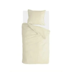 Walra - Dekbedovertrek Vintage Cotton - 140x220 Cm - Geel