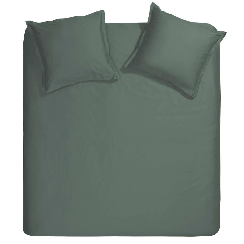 Cinderella Dekbedovertrek Sundays - Satijn - 260x200/220 Cm - Green 3 Cinderella Dekbedovertrek Sundays - Satijn - 260x200/220 Cm - Green