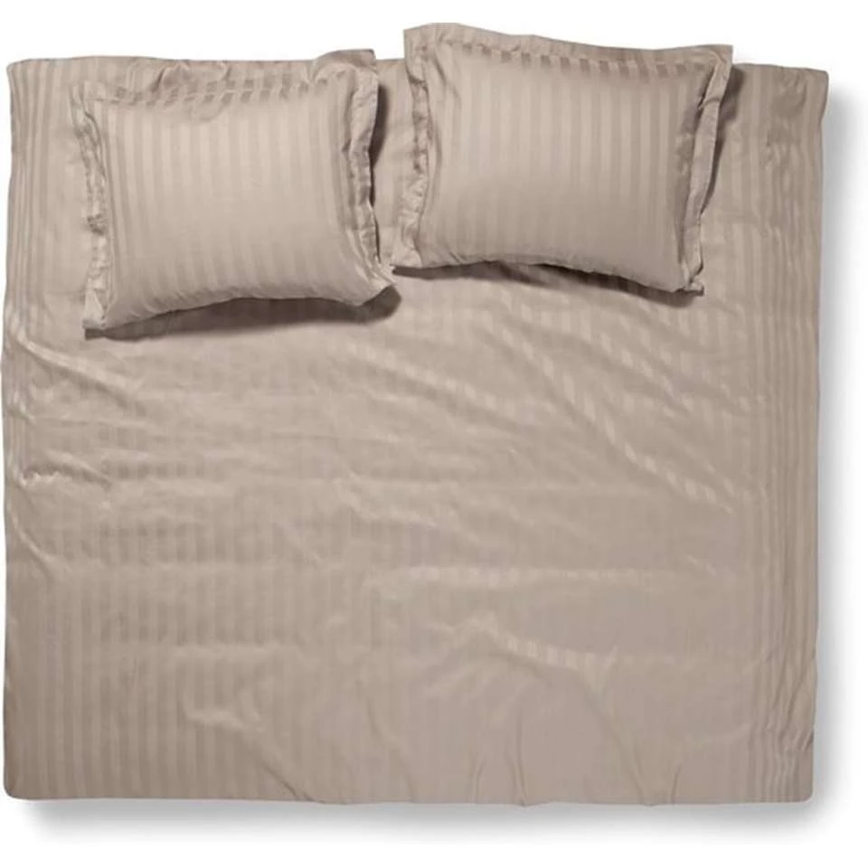 Dekbedovertrek Damai Linea Cement Satijn-260x200/220 3 Dekbedovertrek Damai Linea Cement Satijn-260x200/220