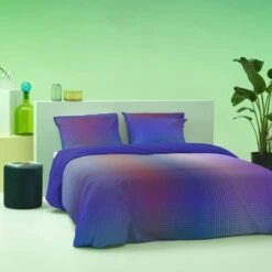 Damai Dekbedovertrek Rainbow - Satijn - 260x200/220 Cm - Violet -Kwaliteit Geselecteerde Dekbedovertrekkenwinkel 1000034577 0103