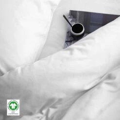 Damai Dekbedovertrek Organic Satijn White-1-persoons (140 X 200/220 Cm) -Kwaliteit Geselecteerde Dekbedovertrekkenwinkel 1000034584 0101