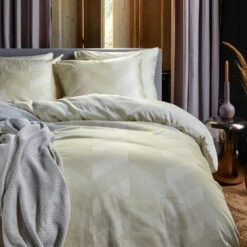 Damai Dekbedovertrek Atomy - Satijn - 260x200/220 Cm - Soft Beige -Kwaliteit Geselecteerde Dekbedovertrekkenwinkel 1000034588 0102