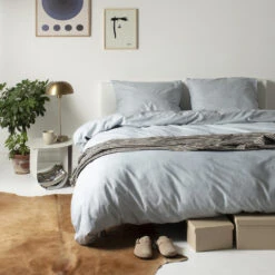 Cinderella Dekbedovertrek Lyn - Katoen - 200x200/220 Cm - Light Grey -Kwaliteit Geselecteerde Dekbedovertrekkenwinkel 1000034647 0101