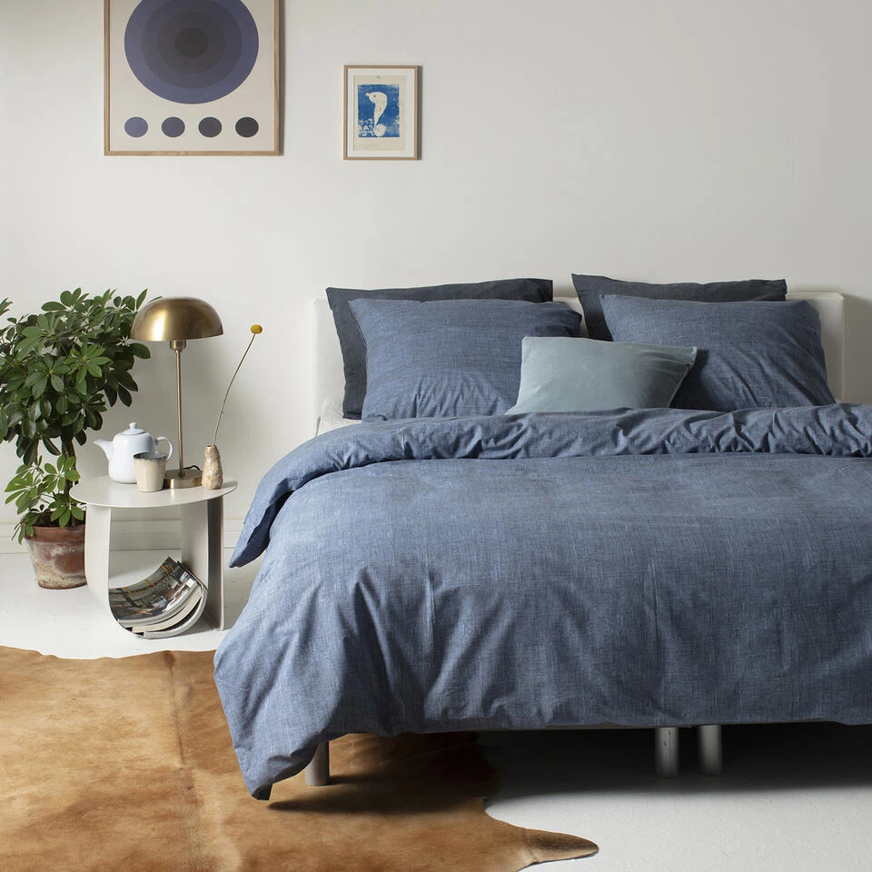 Cinderella Dekbedovertrek Lyn - Katoen - 260x200/220 Cm - Grisaille Blue 4 Cinderella Dekbedovertrek Lyn - Katoen - 260x200/220 Cm - Grisaille Blue - Afbeelding 2