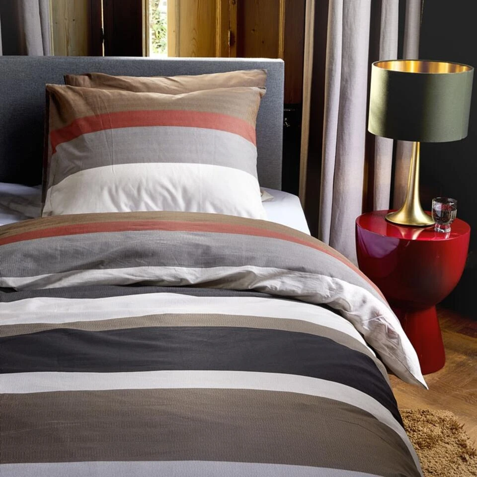 Damai Dekbedovertrek Casa - Katoen - 260x200/220 Cm Casa - Brown 6 Damai Dekbedovertrek Casa - Katoen - 260x200/220 Cm Casa - Brown - Afbeelding 4