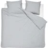 Damai Dekbedovertrek Organic Satijn Light Grey-1-persoons (140 X 200/220 Cm) -Kwaliteit Geselecteerde Dekbedovertrekkenwinkel 1000034827