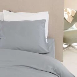 Damai Dekbedovertrek Organic Satijn Grey-Lits-jumeaux (260 X 200/220 Cm) -Kwaliteit Geselecteerde Dekbedovertrekkenwinkel 1000034878 0101