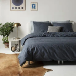 Cinderella Dekbedovertrek Lyn - Katoen - 200x200/220 Cm - Anthracite -Kwaliteit Geselecteerde Dekbedovertrekkenwinkel 1000034975 0101