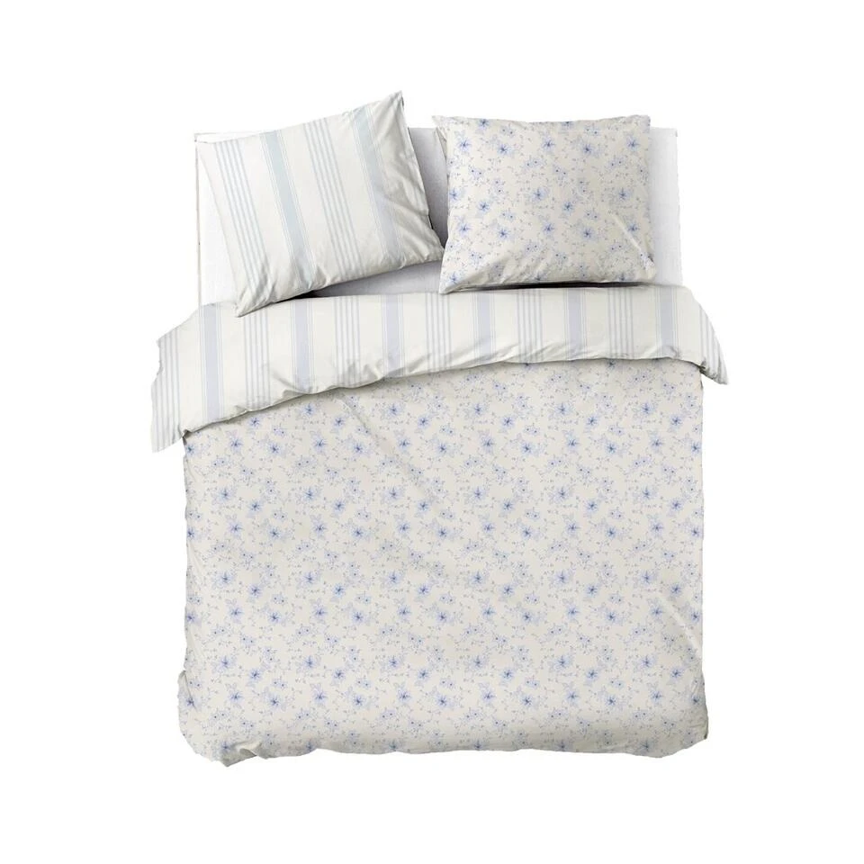 Dindi Home - Dekbedovertrek English Breakfast - 240x220 Cm - Blauw 3 Dindi Home - Dekbedovertrek English Breakfast - 240x220 Cm - Blauw